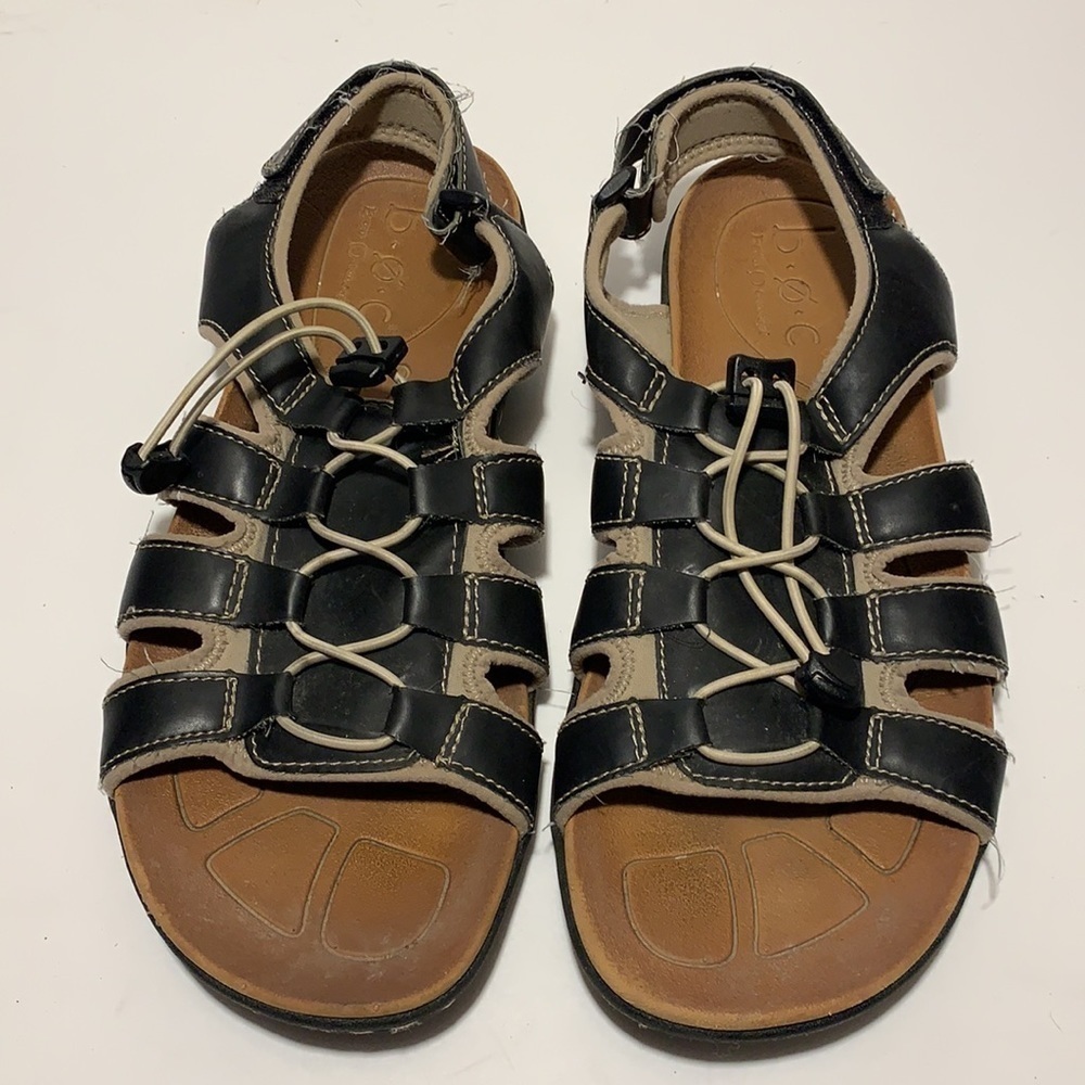 boc black sandals built in lace 10M